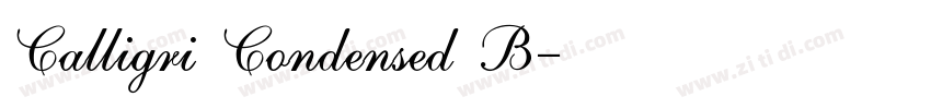 Calligri Condensed B字体转换
